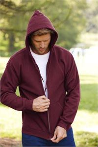 FELPA UOMO CON CAPPUCCIO FULL ZIP